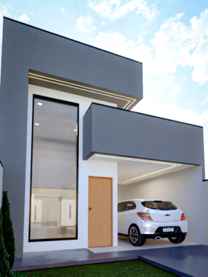 projeto casa 3 quartos